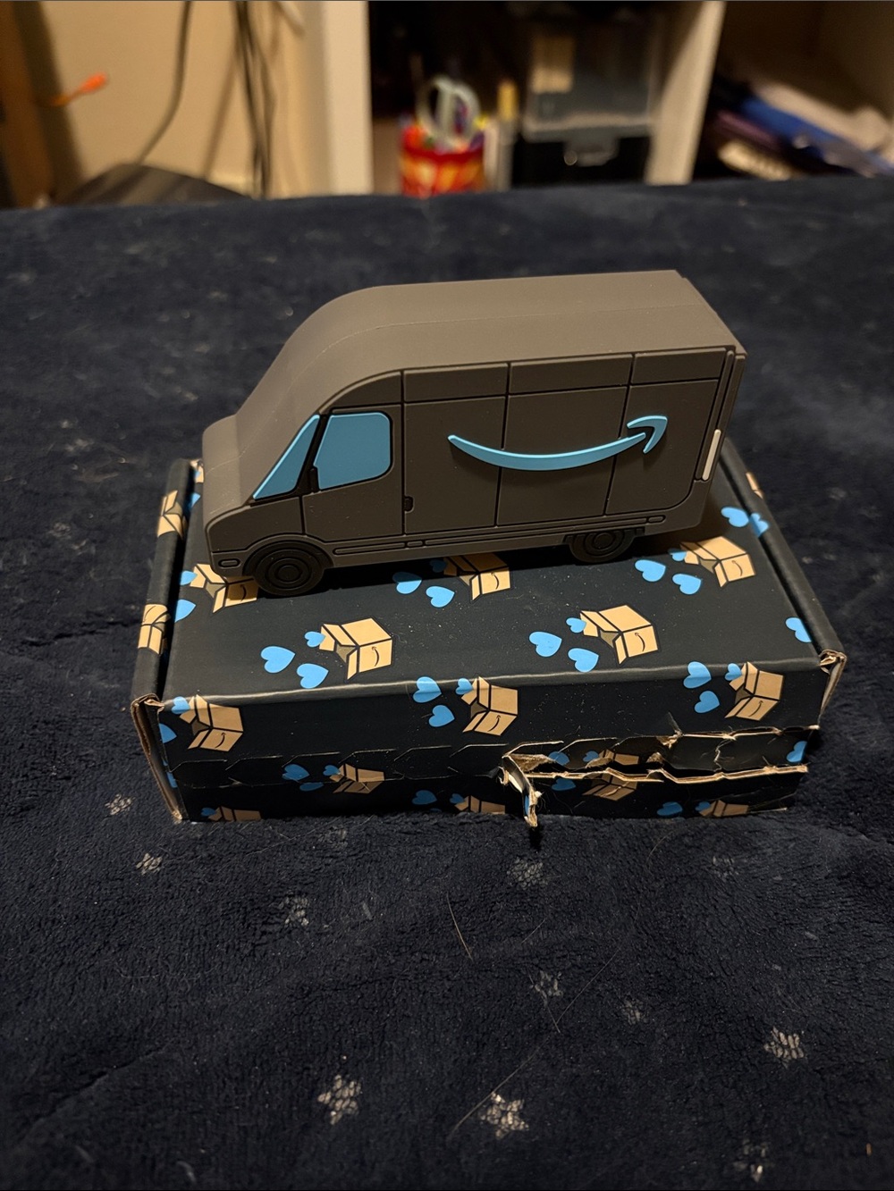 Amazon Gray & Blue Decorative Delivery Truck Power Bank